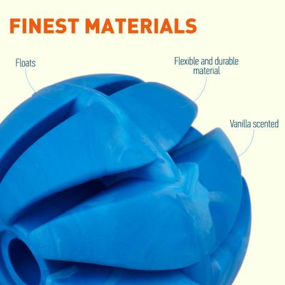 Show full view: Dogline Spiral Ball Dog Toy, Blue, 1.54-in slide 3 of 8