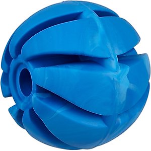 Dogline Spiral Ball Dog Toy, Blue, 2-in