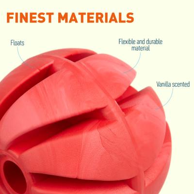 Show full view: Dogline Spiral Ball Dog Toy, Red, 2-in slide 3 of 8