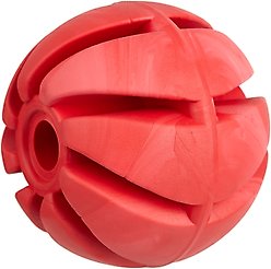 Dogline Spiral Ball Dog Toy, Red, 2-in