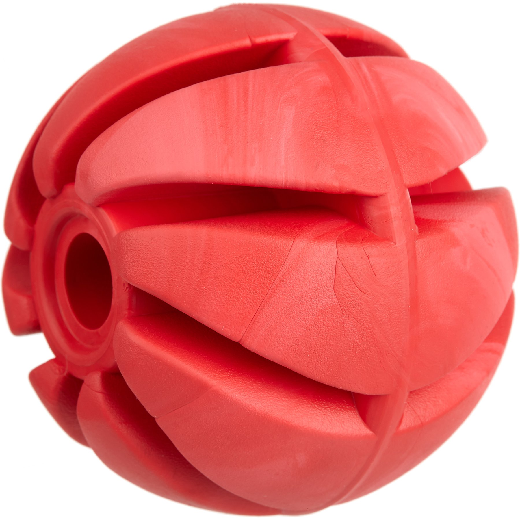Dogline Spiral Ball Dog Toy, Red, 1.54-in