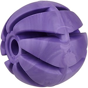 Dogline Spiral Ball Dog Toy, Purple, 2.36-in