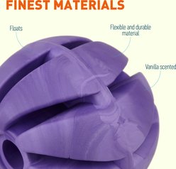 Dogline Spiral Ball Dog Toy, Purple, 2.75-in slide 2 of 8