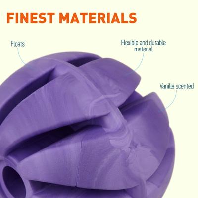 Show full view: Dogline Spiral Ball Dog Toy, Purple, 2.75-in slide 3 of 8