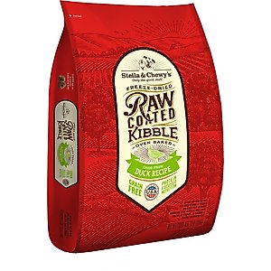 Stella & Chewy's Raw Coated Cage-Free Duck Recipe Grain-Free Dry Dog Food, 22-lb bag