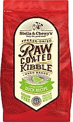 Stella & Chewy's Raw Coated Cage-Free Duck Recipe Grain-Free Dry Dog Food, 3.5-lb bag