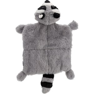 Dogline Raccoon 4 Squeakers Dog Toy, 17.5-in, Gray