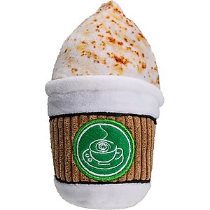 Dogline Latte Mini Dog Toy Dog Toy, 6-in, White