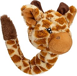 Dogline Giraffe with Ball Dog Toy, 11-in, Brown