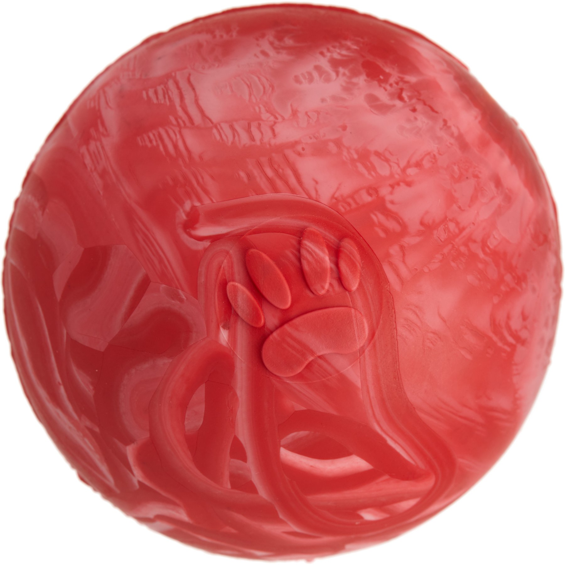 Dogline Euro Ball Dog Toy, Red, 2-in