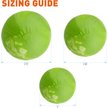 Show in main carousel: Dogline Euro Ball Dog Toy, Green, 2-in slide 8 of 8