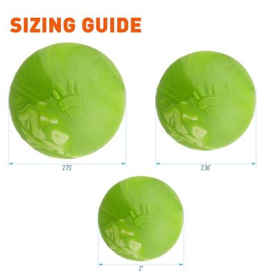 Show full view: Dogline Euro Ball Dog Toy, Green, 2.75-in slide 8 of 8