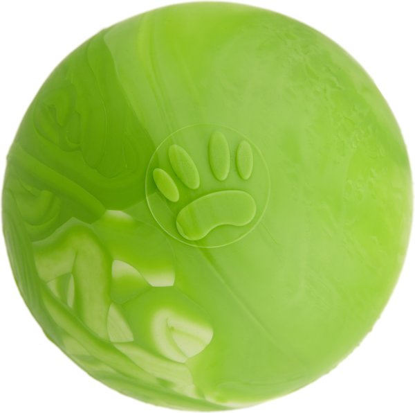 Show full view: Dogline Euro Ball Dog Toy, Green, 2-in slide 1 of 8