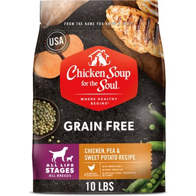 Chicken Soup for the Soul Chicken Soup for the Soul Grain-Free Chicken, Pea & Sweet Potato Recipe Dry Dog Food, 10-lb bag