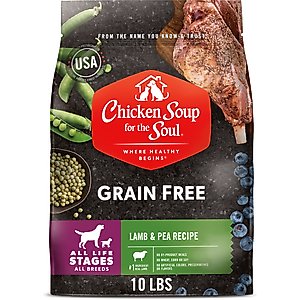 Chicken Soup for the Soul Grain-Free Lamb & Pea Recipe Dry Dog Food, 10-lb bag