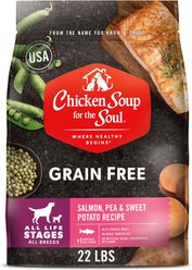 Chicken Soup for the Soul Grain-Free Salmon, Pea & Sweet Potato Recipe Dry Dog Food, 22-lb bag