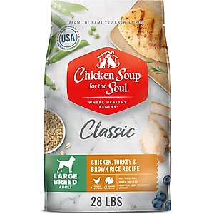 Chicken Soup for the Soul Large Breed Adult Chicken, Turkey & Brown Rice Recipe Dry Dog Food, 28-lb bag
