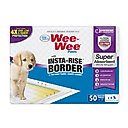 Wee-Wee Super Absorbent Dog Pee Pads with Insta-Rise Border, 22 x 23-in, 50 count