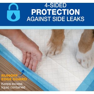 Wee-Wee Pads Superior Performance with Runoff Edge Guard Dog Pee Pads, X-Large, 28 x 34-in, 40 count