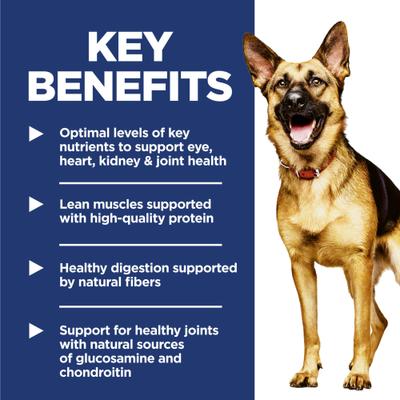 Show full view: Hill's Science Diet Senior Adult 6+ Large Breed Chicken Meal, Barley & Rice Dry Dog Food, 33-lb bag slide 6 of 14