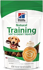 Hill's Natural with Real Chicken Soft & Chewy Training Dog Treats, 3-oz bag