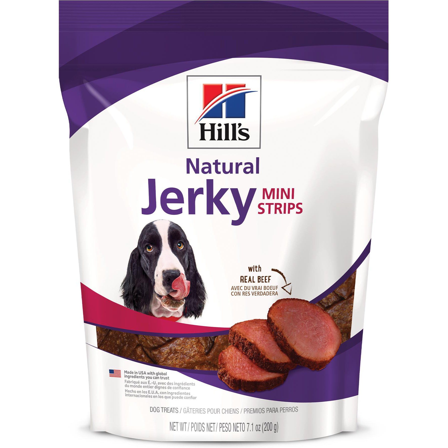 Hill's Natural Jerky Mini-Strips with Real Beef Dog Treats, 14.2-oz bundle