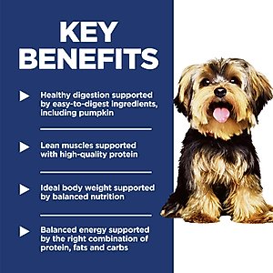 Hill's Science Diet Adult Small Breed & Mini Breed Chicken Meal & Rice Recipe Dry Dog Food, 15.5-lb bag