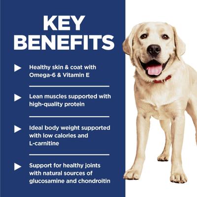 Show full view: Hill's Science Diet Adult Large Breed Light Weight Management with Chicken Meal & Barley Dry Dog Food, 30-lb bag slide 6 of 14