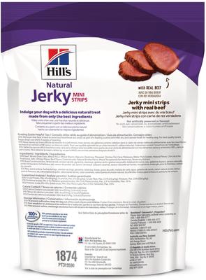 Show full view: Hill's Natural Jerky Mini-Strips with Real Beef Dog Treats, 7.1-oz bag slide 10 of 13
