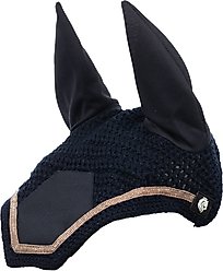 Equinavia Glam Horse Ear Net, Navy/Gold