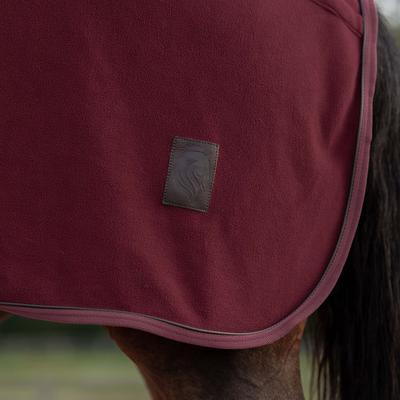 Show full view: Equinavia Koselig Fleece Horse Quarter Sheet, Cranberry Red, Medium slide 4 of 9