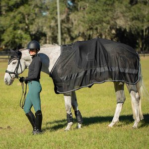 Equinavia Sol Ringside Scrim Horse Sheet, Black, Large