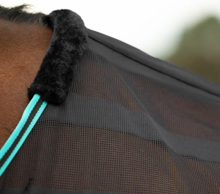 Show full view: Equinavia Sefyr Scrim Horse Sheet, Black/Turquoise, Small slide 4 of 5