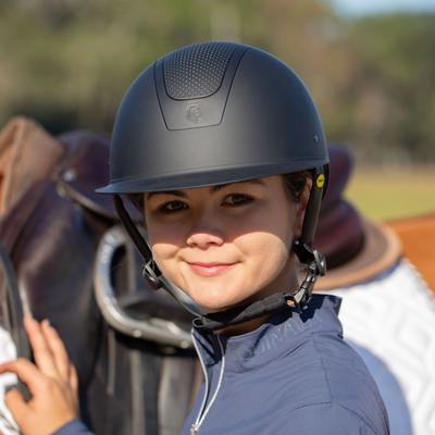 Show full view: Equinavia Crown MIPS Horse Riding Helmet, Black/Black, Large slide 4 of 9