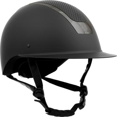 Show full view: Equinavia Crown MIPS Horse Riding Helmet, Black/Gunmetal, Small slide 8 of 9