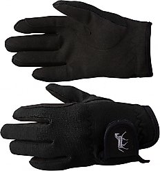 Horze Stretch Kids Gloves, Black, 6