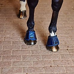 Horze Bell Horse Boots with Glitter, Dark Blue, X-Large slide 2 of 5