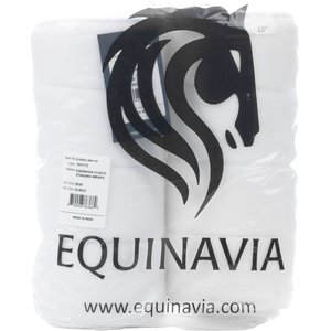 Equinavia No Bow Horse Leg Wraps, 2 count, White, 10-in