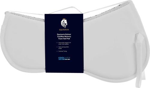 Show full view: Equinavia Kalmar CoolMax Memory Foam Half Horse Pad, White slide 3 of 4