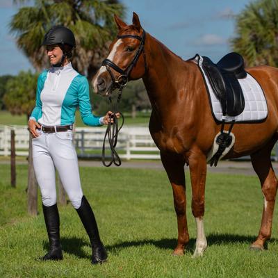 Show full view: Equinavia Svalbard NordicAir Dressage Horse Saddle Pad, White slide 3 of 7