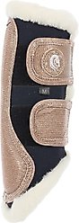 Equinavia Glam Brushing Horse Boots, Navy/Gold, Medium slide 2 of 2