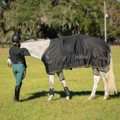 Show full view: Equinavia Sol Ringside Scrim Horse Sheet, Black, Medium slide 2 of 9