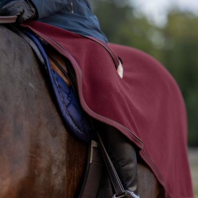 Show full view: Equinavia Koselig Fleece Horse Quarter Sheet, Cranberry Red, Medium slide 7 of 9