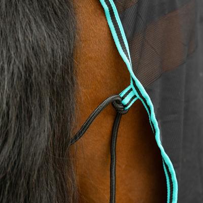 Show full view: Equinavia Sefyr Scrim Horse Sheet, Black/Turquoise, Small slide 5 of 5