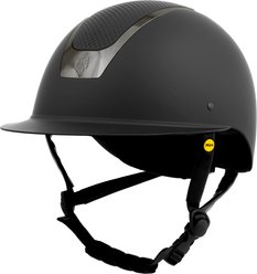 Equinavia Crown MIPS Horse Riding Helmet, Black/Gunmetal, Large