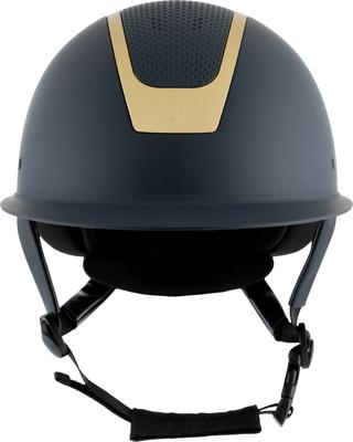 Show full view: Equinavia Crown MIPS Horse Riding Helmet, Navy/Gold, Large slide 7 of 9