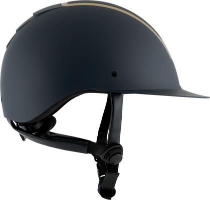 Show full view: Equinavia Crown MIPS Horse Riding Helmet, Navy/Gold, Large slide 8 of 9