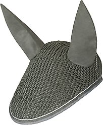 Horze Adepto Horse Ear Net, Beetle Khaki Green, Horse