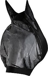 Horze Mesh Horse Fly Mask with Spandex, Black, Horse