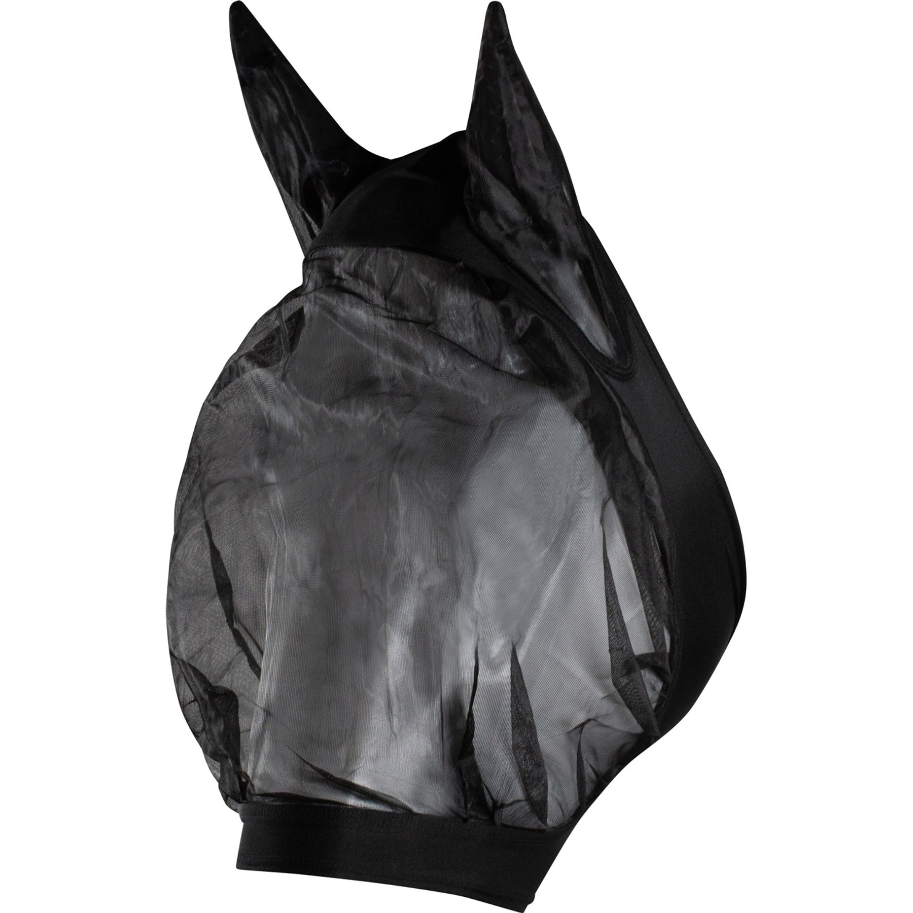 Horze Mesh Horse Fly Mask with Spandex, Black, Cob